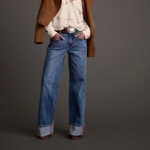 12th Tribe Presley Cuffed Straight Leg Denim Size 2727